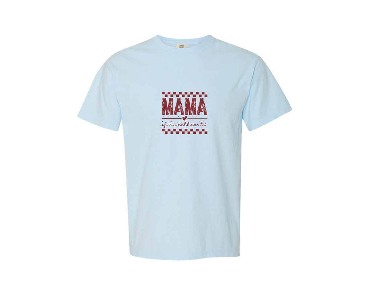 brand:Comfort Colors|color:Chambray|Mama Of Sweethearts 2 Graphic T-Shirt