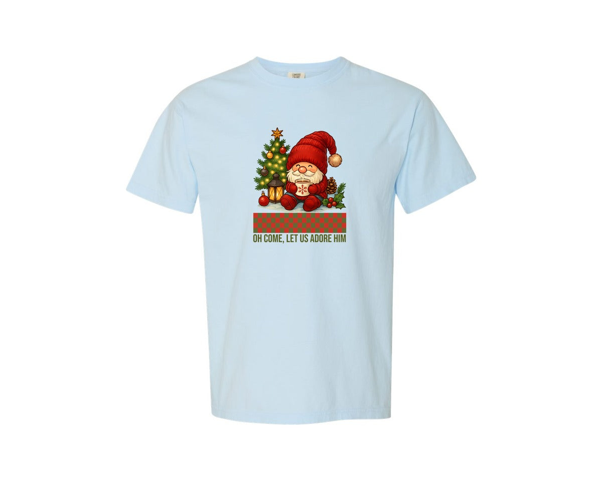 brand:Comfort Colors|color:Chambray|Christmas Graphic T-Shirt