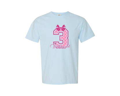 brand:Comfort Colors|color:Chambray|3Rd Birthday Birthday Shirt Graphic T-Shirt