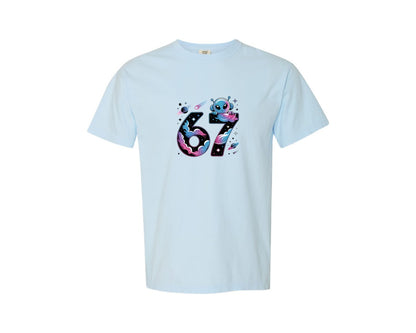 brand:Comfort Colors|color:Chambray|67 Alien Graphic T-Shirt
