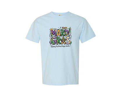 brand:Comfort Colors|color:Chambray|Preppy Mardi Gras Mardi Gras 5 Graphic T-Shirt