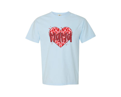 brand:Comfort Colors|color:Chambray|Valentine Mama Coquette 10 Graphic T-Shirt
