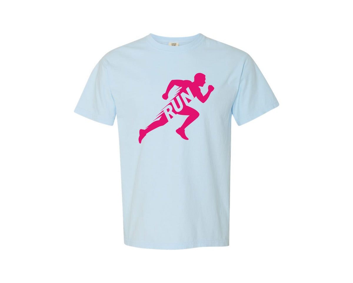 brand:Comfort Colors|color:Chambray|Run Running Lover Graphic T-Shirt