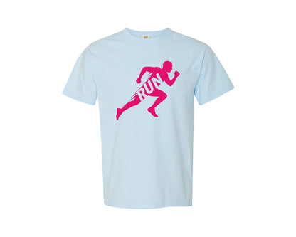 brand:Comfort Colors|color:Chambray|Run Running Lover Graphic T-Shirt