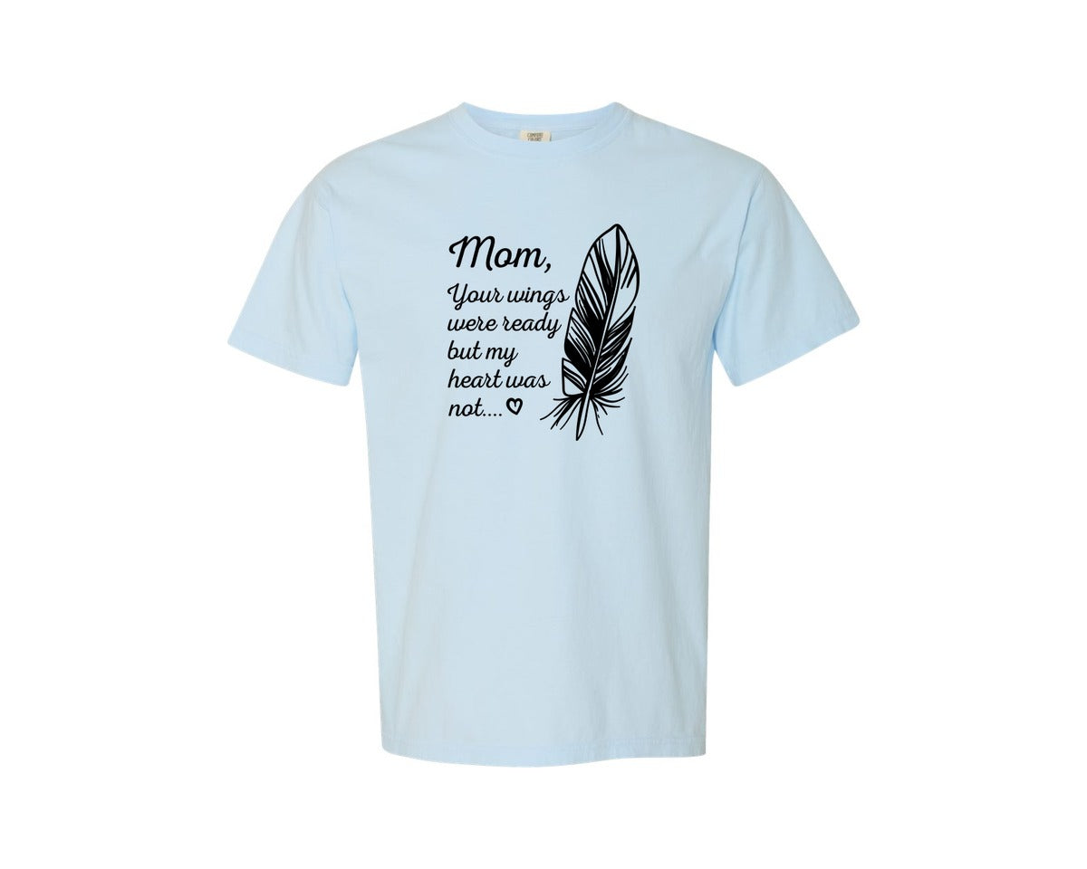 brand:Comfort Colors|color:Chambray|Mom In Heaven T Shirt Design Vector Graphic T-Shirt
