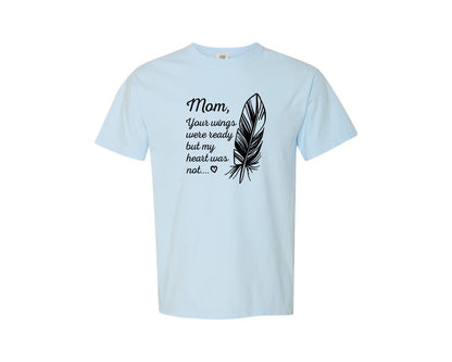 brand:Comfort Colors|color:Chambray|Mom In Heaven T Shirt Design Vector Graphic T-Shirt