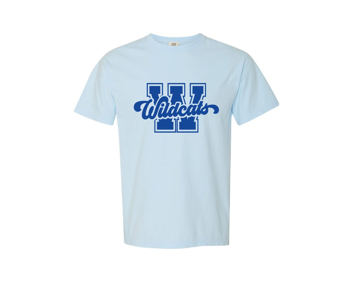 brand:Comfort Colors|color:Chambray|Wildcats 10 Graphic T-Shirt
