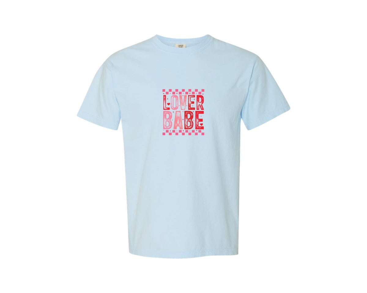 brand:Comfort Colors|color:Chambray|Love Babe Pnghappy Valentines Day Graphic T-Shirt