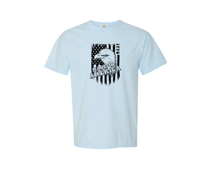 brand:Comfort Colors|color:Chambray|Made In America 4Th Of July Shirt Graphic T-Shirt