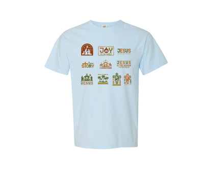 brand:Comfort Colors|color:Chambray|Christmas 107 Graphic T-Shirt
