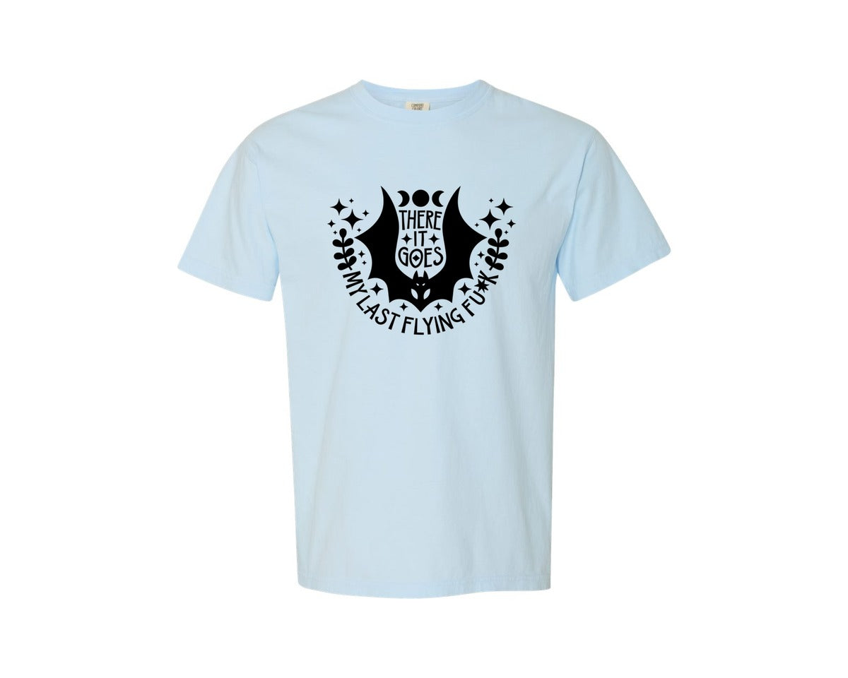 brand:Comfort Colors|color:Chambray|There It Goes My Last Flying Fck 3 Graphic T-Shirt