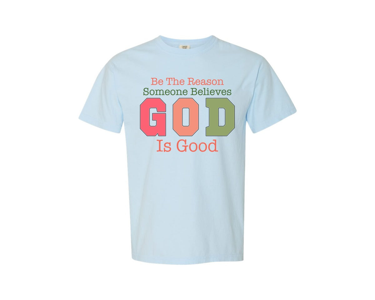 brand:Comfort Colors|color:Chambray|Religious Christian Inspiration Graphic T-Shirt