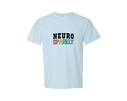 brand:Comfort Colors|color:Chambray|Neuro Sparkly Autism Spectrum Adhd 3 Graphic T-Shirt