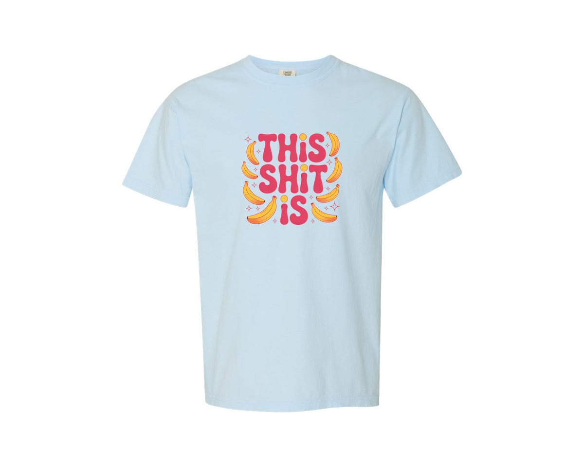 brand:Comfort Colors|color:Chambray|Banana Chaos Funny Quote Graphic T-Shirt
