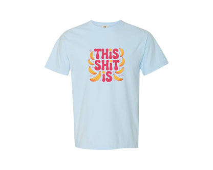 brand:Comfort Colors|color:Chambray|Banana Chaos Funny Quote Graphic T-Shirt