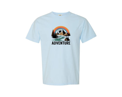 brand:Comfort Colors|color:Chambray|Camping Seek Adventure Shirt Graphic T-Shirt
