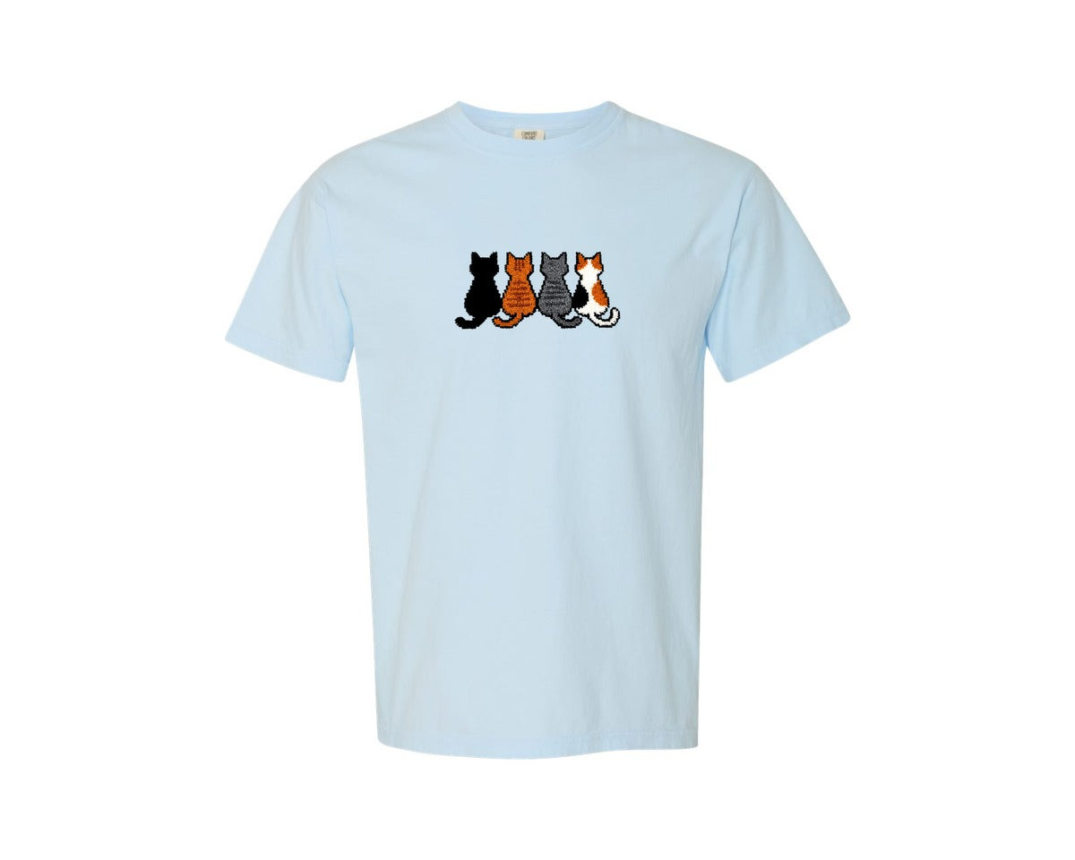brand:Comfort Colors|color:Chambray|Crochet Yarn Love T Shirt Design 3 Graphic T-Shirt