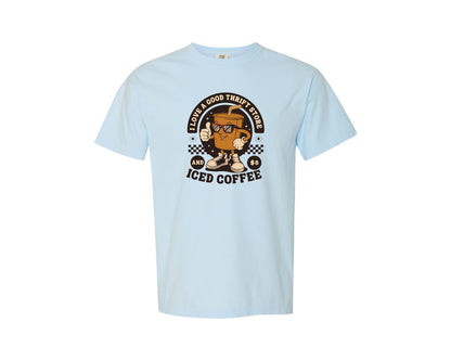 brand:Comfort Colors|color:Chambray|Coffee Thrift Store Design Graphic T-Shirt