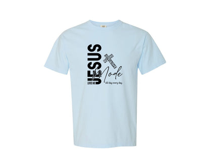 brand:Comfort Colors|color:Chambray|Jesus Loves Me Love Like Jesus Graphic T-Shirt
