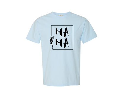 brand:Comfort Colors|color:Chambray|Mama Square Mama Graphic T-Shirt