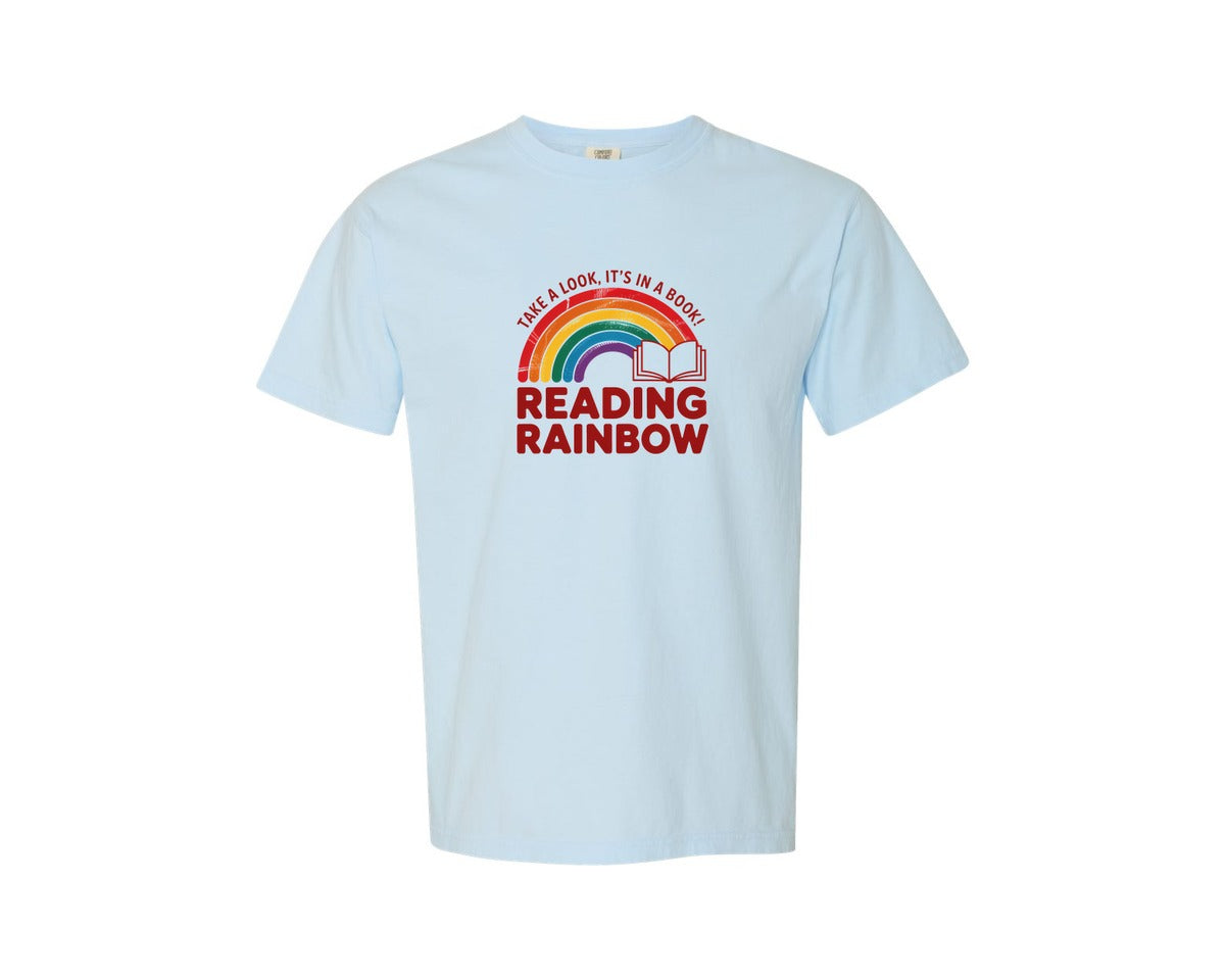 brand:Comfort Colors|color:Chambray|Take A Look Its In A Book Lover Shirt Graphic T-Shirt