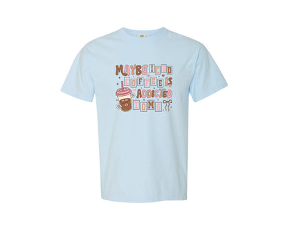brand:Comfort Colors|color:Chambray|Iced Coffee 3 Graphic T-Shirt