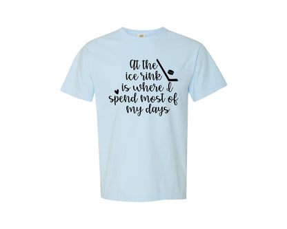 brand:Comfort Colors|color:Chambray|Hockey Mom 14 Graphic T-Shirt