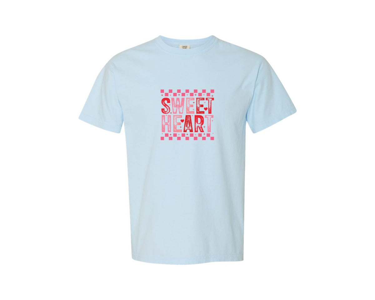 brand:Comfort Colors|color:Chambray|Sweet Heart Valentine Valentine Graphic T-Shirt
