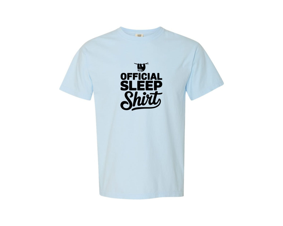 brand:Comfort Colors|color:Chambray|Official Sleep Shirt T Shirt Graphic T-Shirt