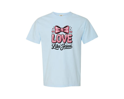 brand:Comfort Colors|color:Chambray|Love Like Jesus 22 Graphic T-Shirt