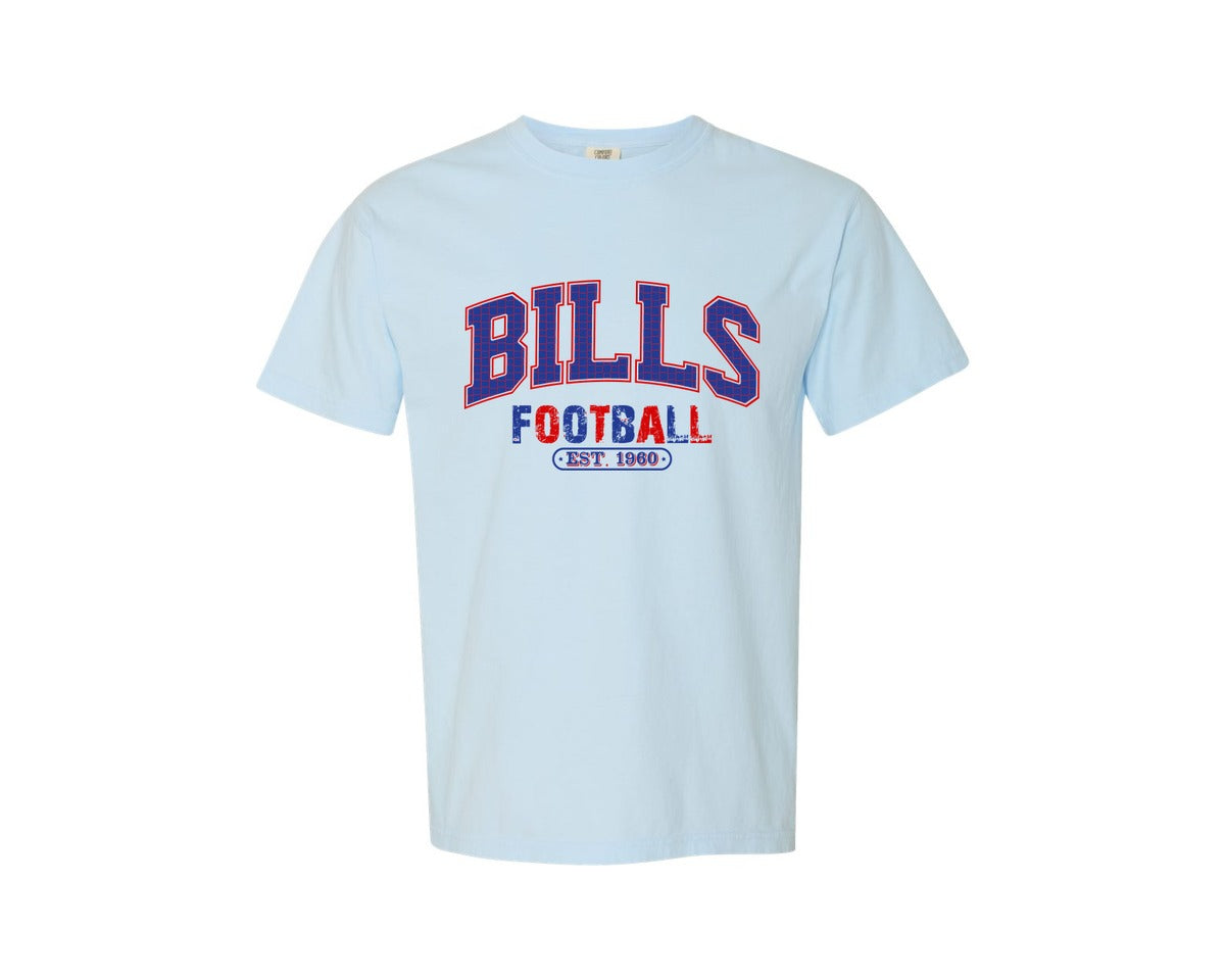 brand:Comfort Colors|color:Chambray|Bills Football Football Graphic T-Shirt