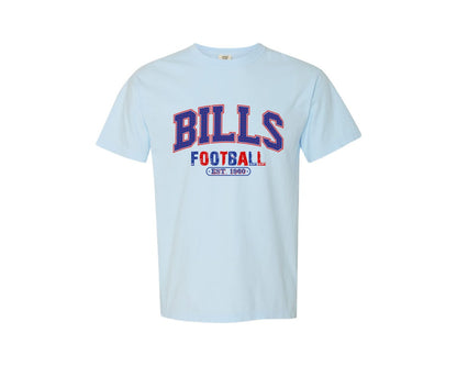 brand:Comfort Colors|color:Chambray|Bills Football Football Graphic T-Shirt