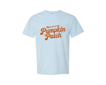 brand:Comfort Colors|color:Chambray|Meet Me At The Pumpkin Patch Fall 3 Graphic T-Shirt