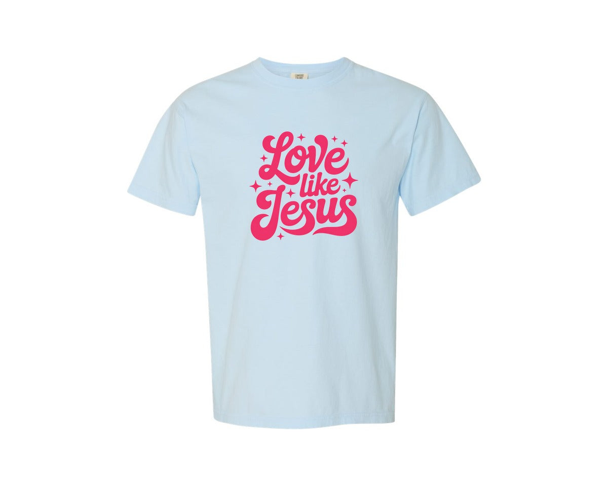 brand:Comfort Colors|color:Chambray|Love Like Jesus 42 Graphic T-Shirt
