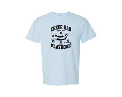 brand:Comfort Colors|color:Chambray|Funny Cheer Dad Cheer Dad Graphic T-Shirt