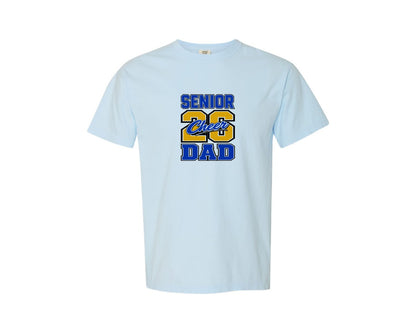 brand:Comfort Colors|color:Chambray|Senior Cheer Dad Class 26 Graphic T-Shirt