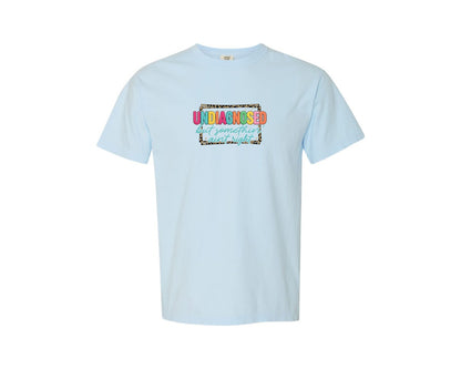 brand:Comfort Colors|color:Chambray|Mental Health Undiagnosed Yarn Shirt Graphic T-Shirt