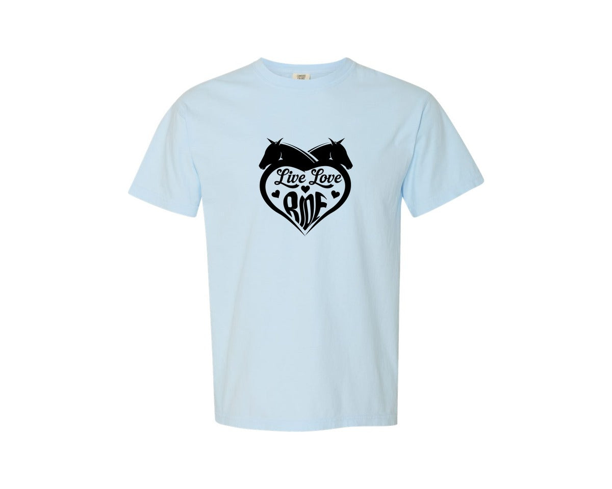 brand:Comfort Colors|color:Chambray|Horse T Shirt Design Graphic T-Shirt