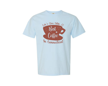 brand:Comfort Colors|color:Chambray|Lukes Stars Hollow Ct Best Coffee In Graphic T-Shirt