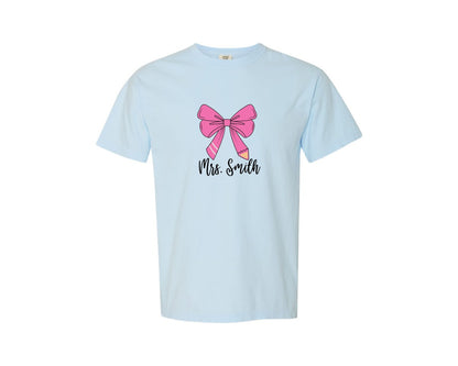 brand:Comfort Colors|color:Chambray|Mrs Smith Back To School Graphic T-Shirt