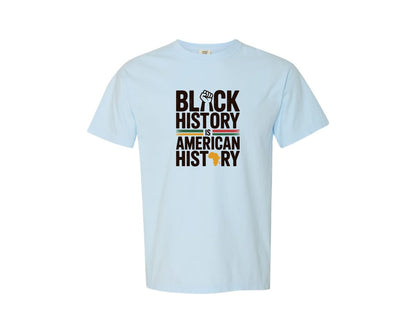 brand:Comfort Colors|color:Chambray|Black History Month American History Graphic T-Shirt