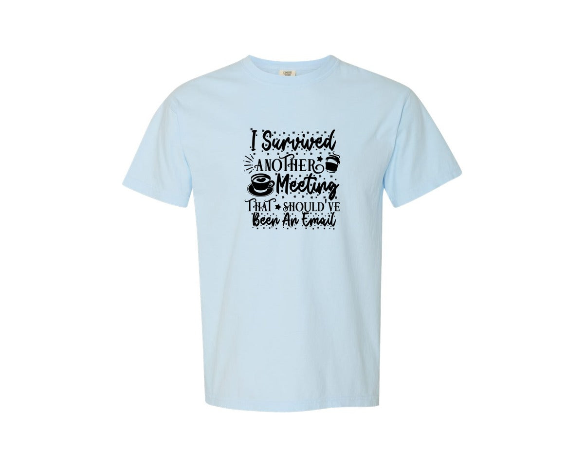 brand:Comfort Colors|color:Chambray|Funny Office Coffee Mug 2 Graphic T-Shirt