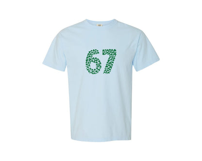 brand:Comfort Colors|color:Chambray|Funny Six Seven St Patricks Day Graphic T-Shirt
