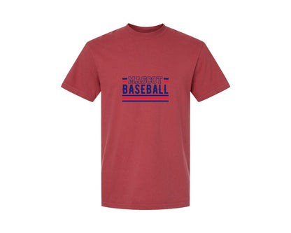 brand:Comfort Colors|color:Chili|Baseball Team Baseball Mom 2 Graphic T-Shirt