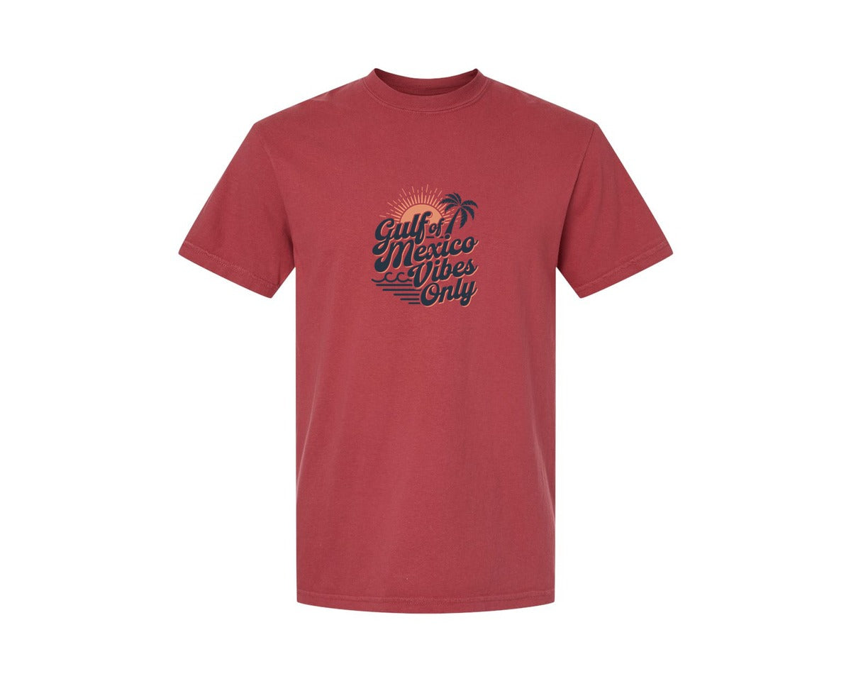 brand:Comfort Colors|color:Chili|Gulf Of Mexico Vibes Only 4 Graphic T-Shirt