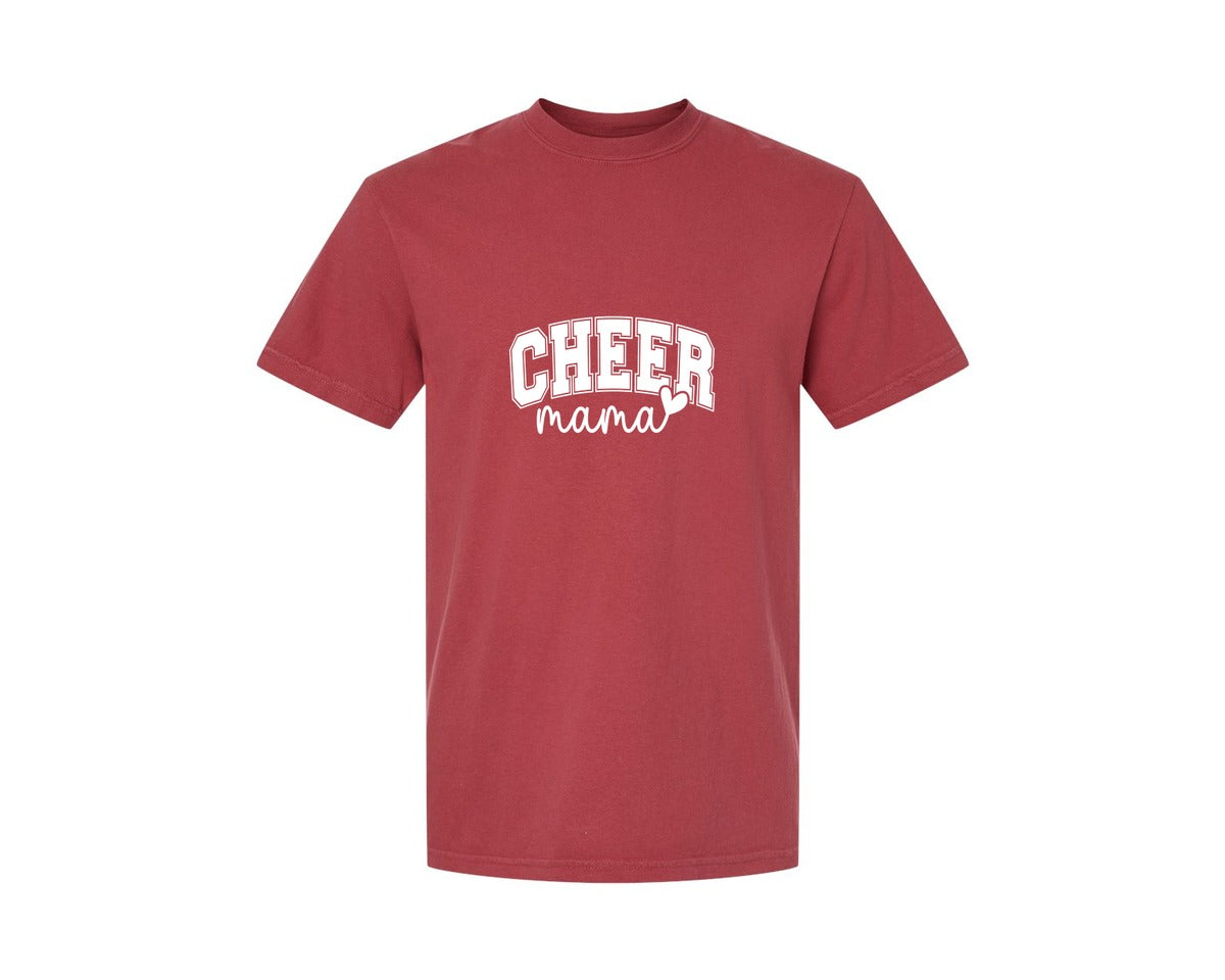 brand:Comfort Colors|color:Chili|Cheer Mama Cheer Mom 2 Graphic T-Shirt