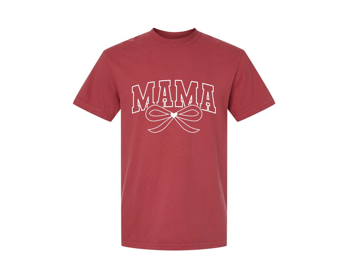 brand:Comfort Colors|color:Chili|Mama Lightning Bolt Mama 7 Graphic T-Shirt