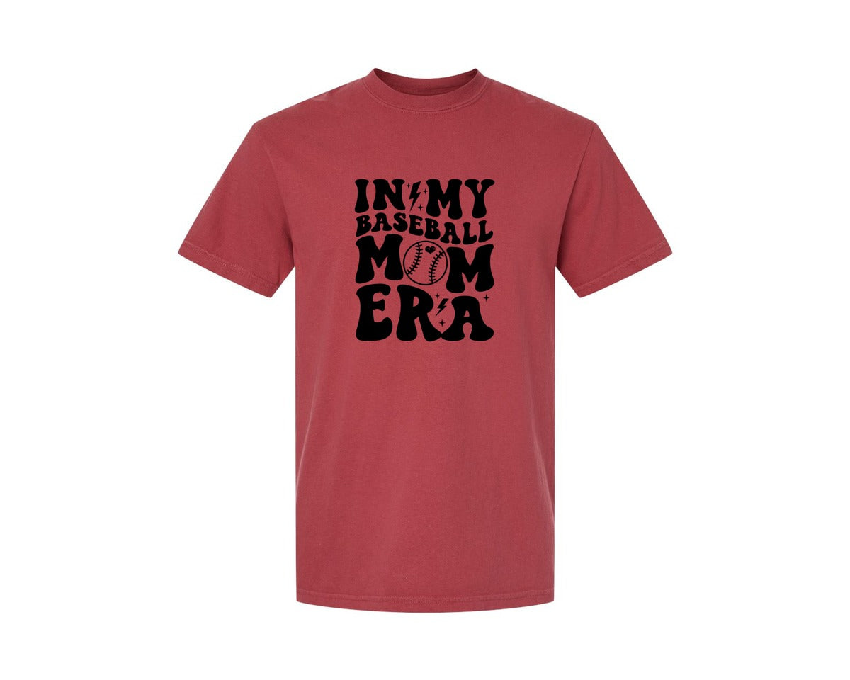 brand:Comfort Colors|color:Chili|Retro Sports Mom In My Mom Era Graphic T-Shirt