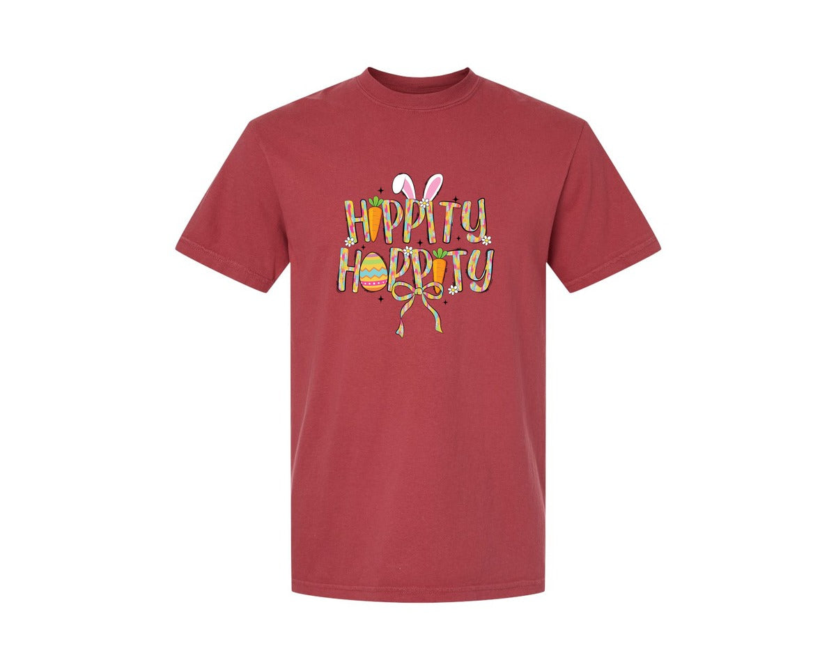 brand:Comfort Colors|color:Chili|Hippity Hoppity Easter 2 Graphic T-Shirt