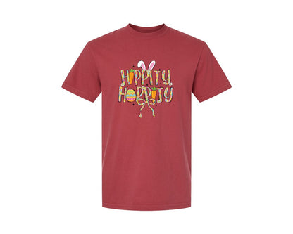 brand:Comfort Colors|color:Chili|Hippity Hoppity Easter 2 Graphic T-Shirt